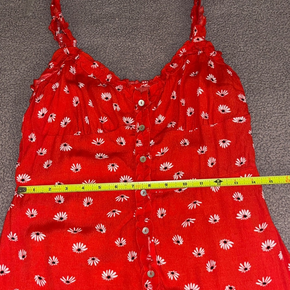 Aritzia Wilfred Red Floral Midi Dress - Picture 10 of 10